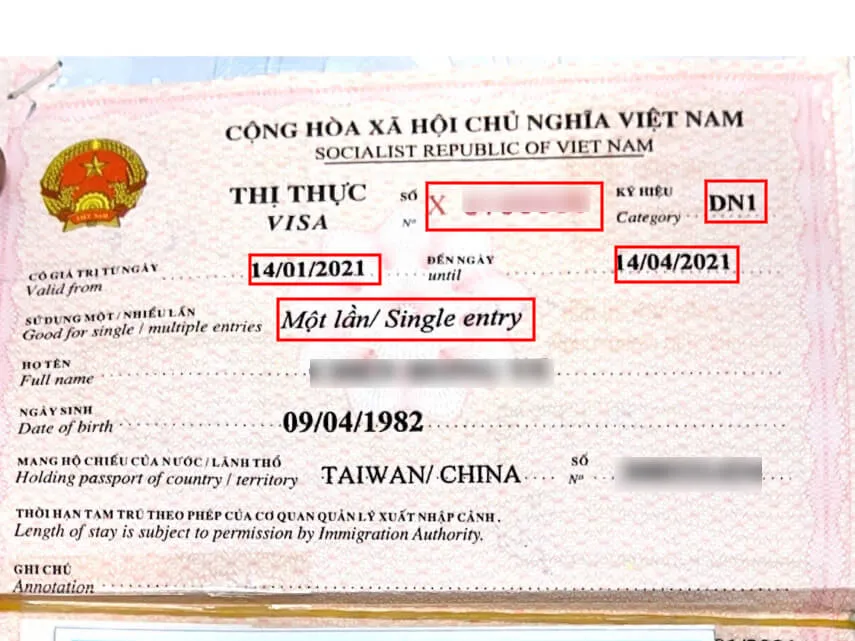 Thị thực rời là gì?