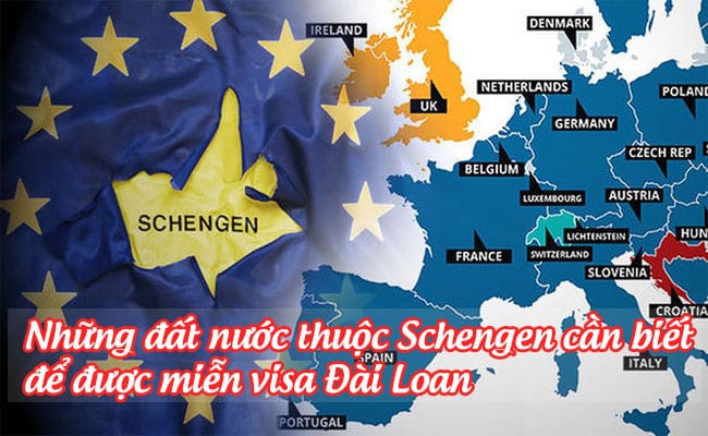 nhung dat nuoc thuoc Schengen can biet de duoc mien visa dai loan
