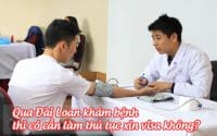 qua dai loan kham benh thi co can lam thu tuc xin visa khong