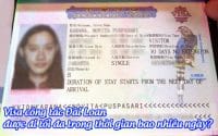 visa cong tac dai loan duoc di toi da trong thoi gian bao nhieu ngay
