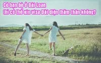 co ban be o dai loan thi co the xin visa dai dien tham than khong