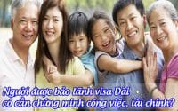 nguoi duoc bao lanh visa dai co can chung minh cong viec, tai chinh
