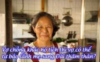 vo chong khac ho tich thi vo co the tu bao lanh me sang dai tham than